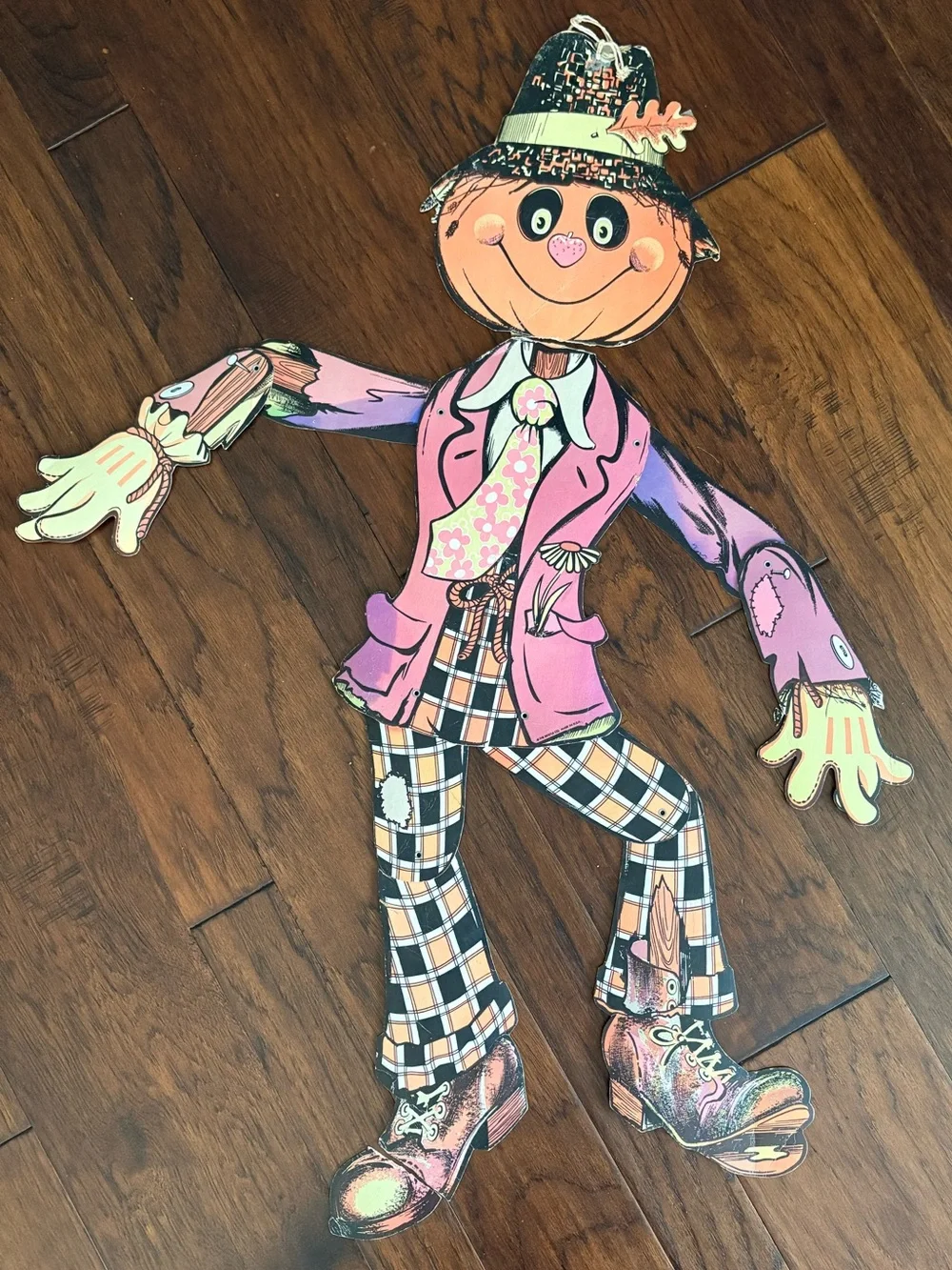 VTG The Beistle Co Happy Scarecrow Kids Décor with Jacket and Accessories